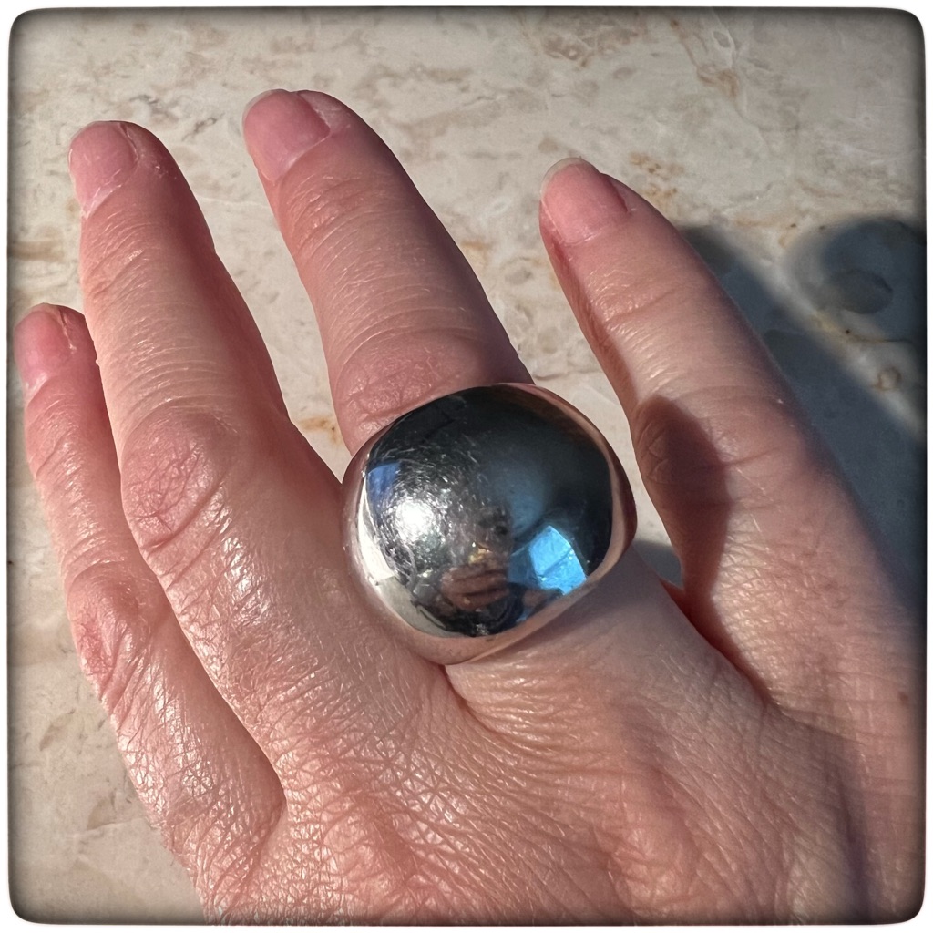 .950 Silver Dome Statement Ring